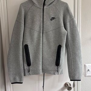 Nike Heather Gray Full-Zip Hoodie